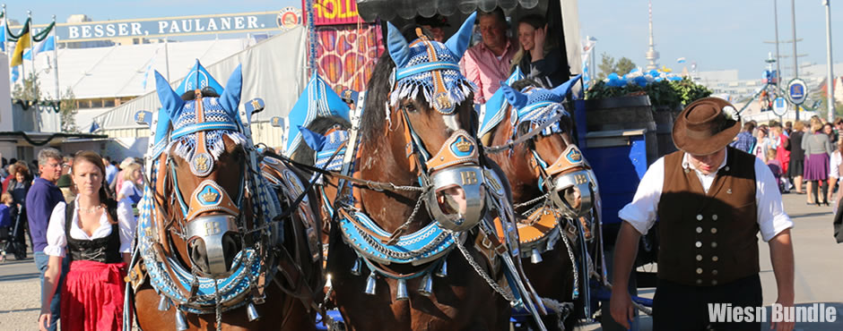 Oktoberfest 2024 - Brauereikutsche auf der Wiesn in München