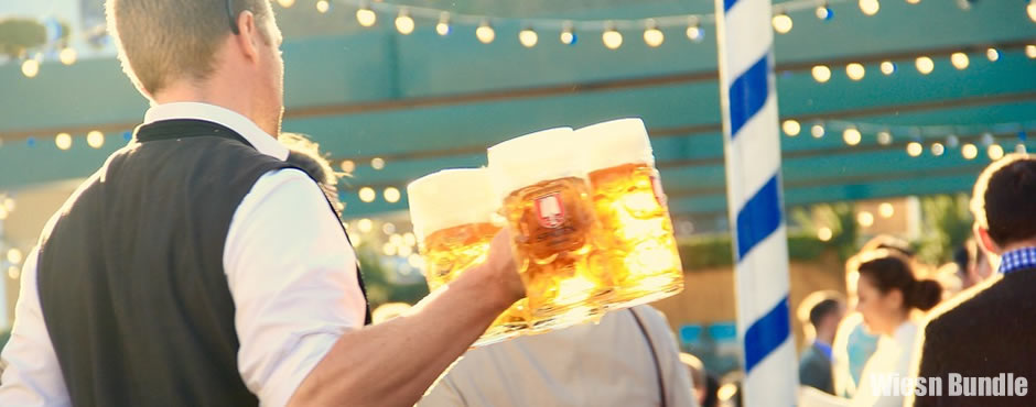 Wiesntische 2024 - Tische im Festzelt auf dem Oktoberfest München